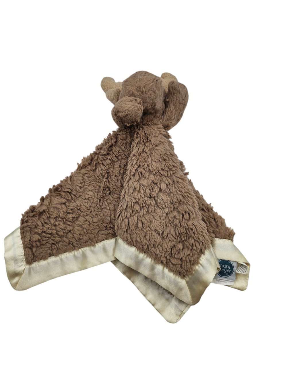 Mary Meyer Moose Lovey Security Blanket Brown Tan